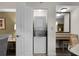 Convenient laundry closet with full-size washer and dryer at 12527 Floridays Resort Dr # E-103, Orlando, FL 32821