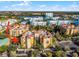 Aerial view of the building and surrounding community at 12527 Floridays Resort Dr # E-103, Orlando, FL 32821