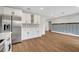 Modern kitchen with white cabinets and stainless steel appliances at 905 Valencia Rd, South Daytona, FL 32119