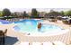 Refreshing pool with water features and comfortable seating at 5410 Catmint Dr, Lake Hamilton, FL 33851