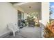 Relaxing patio with seating area and grill at 4523 Ashtubula Ct, Orlando, FL 32818
