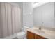 Clean bathroom with tub, toilet, and vanity with sink at 4523 Ashtubula Ct, Orlando, FL 32818