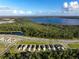 Aerial view of houses near a lake and conservation area at 6883 Botanic Blvd, Harmony, FL 34773