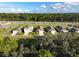 Community overview featuring houses, landscaping, and roads at 6883 Botanic Blvd, Harmony, FL 34773