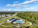 Community pool with clubhouse and surrounding landscape at 6883 Botanic Blvd, Harmony, FL 34773