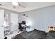 Bedroom with a bed, desk, and ceiling fan at 976 Leeward Pl # 102, Altamonte Springs, FL 32714