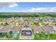 Wide aerial view of the neighborhood, showcasing the community's homes and landscape at 1927 Partin Terrace Rd, Kissimmee, FL 34744