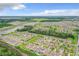 Aerial view of a large community with houses, green spaces, and a lake at 1927 Partin Terrace Rd, Kissimmee, FL 34744