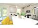 Modern kitchen with white quartz countertops and gray cabinets at 4963 Royal Point Ave, Kissimmee, FL 34746