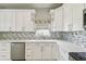 Modern kitchen with white shaker cabinets and stainless steel appliances at 540 Genoa Dr, Poinciana, FL 34759