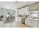 Modern kitchen with white shaker cabinets and stainless steel appliances at 540 Genoa Dr, Poinciana, FL 34759
