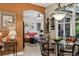 Bright kitchen with a breakfast nook and view of the living room at 561 Sienna Dr, Poinciana, FL 34759