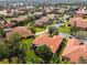 Aerial perspective of houses nestled within a residential community at 561 Sienna Dr, Poinciana, FL 34759