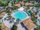 Resort-style community pool with lap lanes and a large deck at 9158 Wedge Dr, Davenport, FL 33896