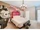 Train-themed bedroom with a large bed and mural at 9158 Wedge Dr, Davenport, FL 33896