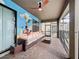 Relax on the patio with mural and seating area at 9158 Wedge Dr, Davenport, FL 33896