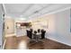 Modern dining area featuring a glass table and sleek chairs at 1301 Tuscan Ter # 9106, Davenport, FL 33896