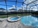 Private pool and spa with screened enclosure at 1799 Caribbean View Ter, Kissimmee, FL 34747
