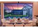 Outdoor dining area with a view of the pool at 2133 Pine Oak Loop, Davenport, FL 33837