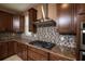 Kitchen detail showing gas cooktop and custom cabinetry at 7845 Wandering Way, Orlando, FL 32836