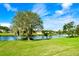 Serene backyard setting overlooking a tranquil pond at 1779 Lisa Ln, Kissimmee, FL 34744
