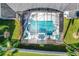 Bird's-eye view of home showcasing pool and landscape at 3221 Bayview Ln, St Cloud, FL 34772