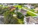 Aerial view showcasing the house and surrounding neighborhood at 3804 Marietta Way, St Cloud, FL 34772