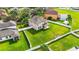 Aerial view of house and backyard, highlighting the spacious lot size at 3804 Marietta Way, St Cloud, FL 34772