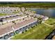 Aerial view of townhouses with private pools at 8912 Sydney Ave, Kissimmee, FL 34747