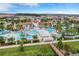 Aerial view of community pool with water features at 8912 Sydney Ave, Kissimmee, FL 34747