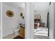 Small half bathroom with single sink and toilet, near bedroom at 131 Cadiz Loop, Davenport, FL 33837