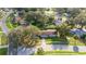 Wide aerial view showing the home's location and street access at 136 Alhambra Ave, Altamonte Springs, FL 32714