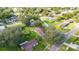 This wide aerial view shows the home's location within the neighborhood at 136 Alhambra Ave, Altamonte Springs, FL 32714
