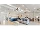 Open concept living space with comfortable seating and kitchen views at 15049 Canopy Cover Dr, Winter Garden, FL 34787