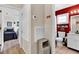 Guest bathroom with toilet and sink; adjacent to bedroom at 2216 Mystic Ring Loop, Poinciana, FL 34759