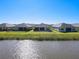 Aerial view of homes with lake access in a quiet community at 445 Via Abruzzi St, Poinciana, FL 34759