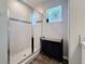 Modern bathroom with large shower and tile flooring at 502 Pentas Ln, Haines City, FL 33844
