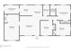 Floor plan displaying a 3 bedroom, 2 bathroom home at 2108 Lemon St, Haines City, FL 33844