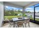 Relaxing screened patio with outdoor dining furniture at 356 Citrine Loop, Kissimmee, FL 34758