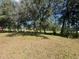 Large backyard with mature trees and open space at 824 San Pedro Ct, Kissimmee, FL 34758