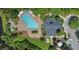 Aerial view of community pool and clubhouse at 1060 Rock Harbor Ave, Orlando, FL 32828