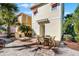 Private patio with table and chairs, plus lounge chairs at 3075 Key Lime Loop, Kissimmee, FL 34747