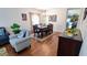 Dining area with hardwood floors and decorative accents at 468 Andalusia Loop, Davenport, FL 33837