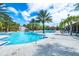 Large community pool with plenty of space for swimming at 7635 Oakmoss Loop, Davenport, FL 33837