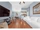 Spacious living area with hardwood floors and open layout at 6141 Metrowest Blvd # 307, Orlando, FL 32835