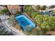 Blue tennis court within the community at 6141 Metrowest Blvd # 307, Orlando, FL 32835