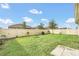 Backyard with grassy area and privacy fence at 696 Tortugas St, Haines City, FL 33844