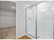 Bright bathroom with a walk-in shower and linen closet at 680 Summit River Dr, Apopka, FL 32712