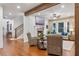 Spacious living room with hardwood floors, fireplace, and plenty of natural light at 729 Main Street, Windermere, FL 34786