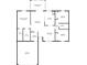 Detailed floor plan showcasing a spacious layout with multiple bedrooms, a large living room, and a two-car garage at 12876 Sw 64Th Cir, Ocala, FL 34473